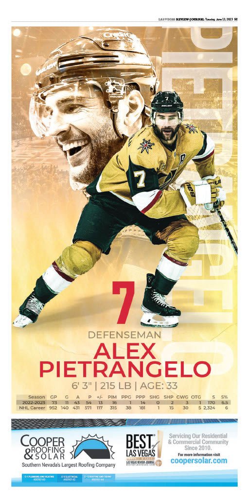 Alex Pietrangelo Poster – Review-Journal Store