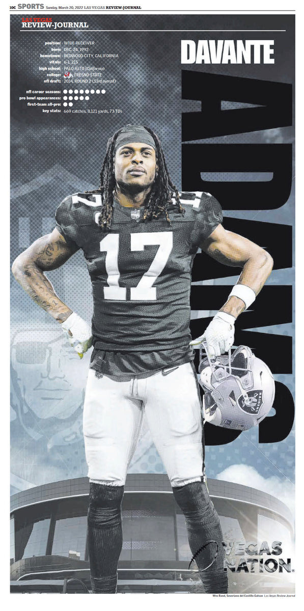 Davante Adams Raiders Poster for Sale by ryanclark12