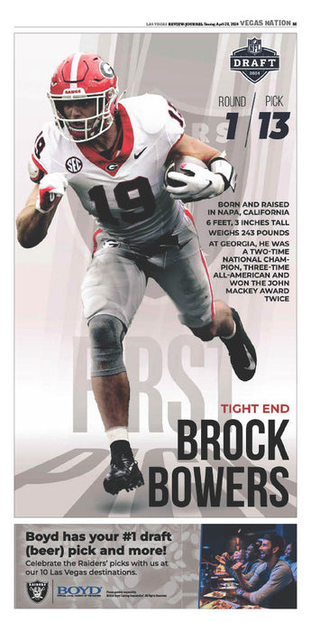 Brock Bowers Poster