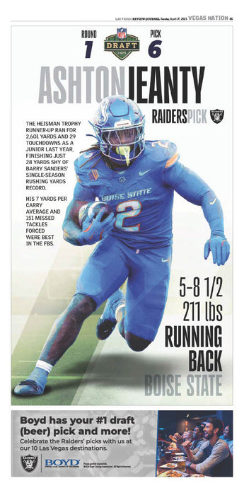 Ashton Jeanty Poster