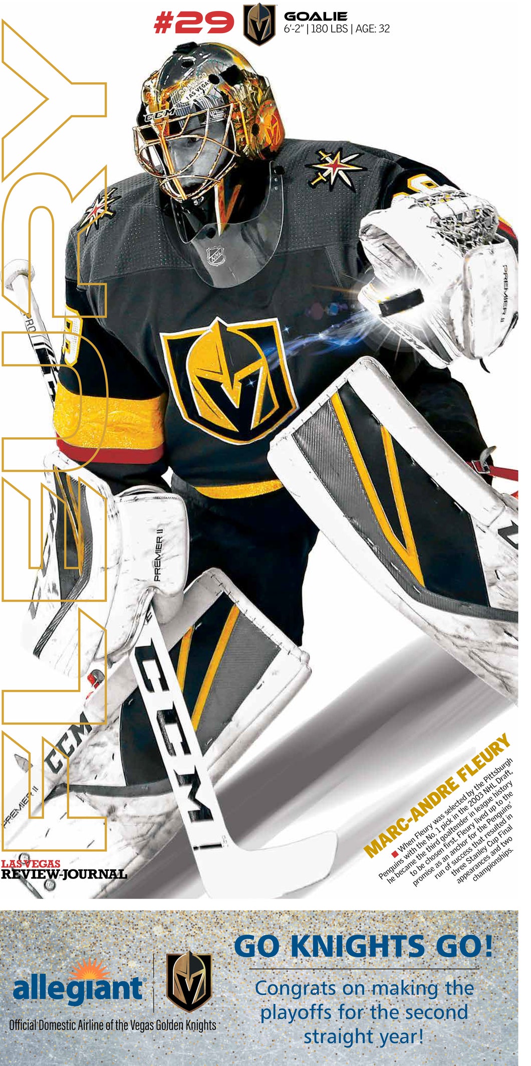 Marc-Andre Fleury Poster 2019